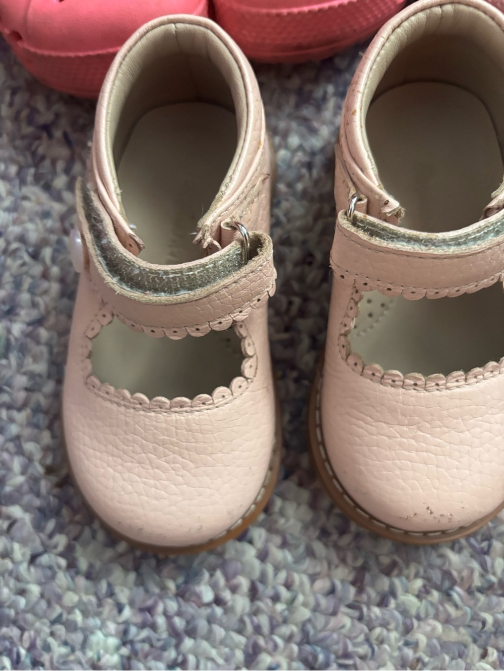 CROCS Toddler Pale Pink Mary Jane Walker Shoes